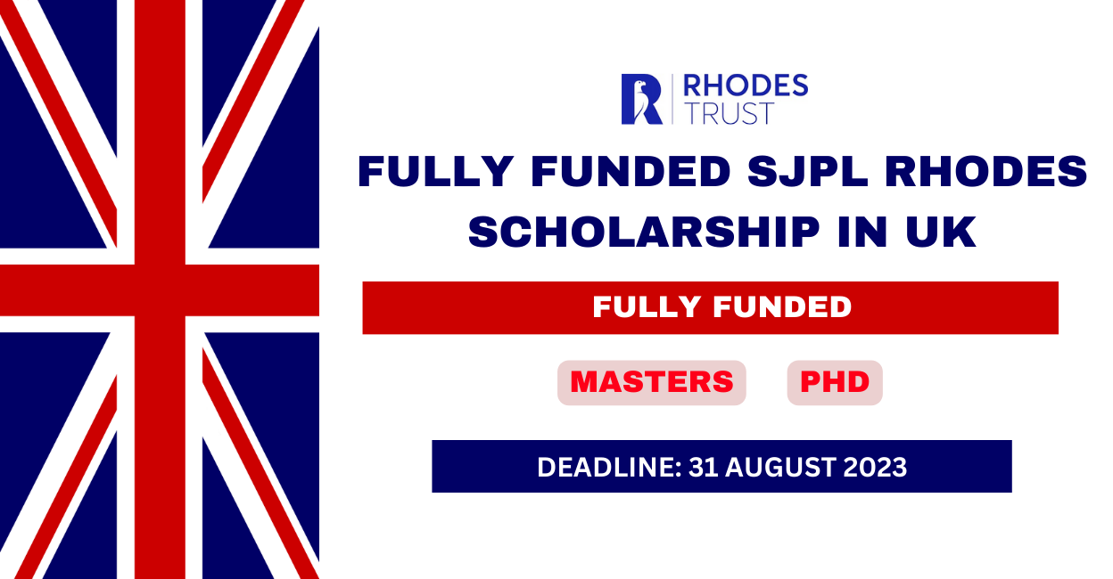 Feature image for Fully Funded SJPL Rhodes Scholarship in UK 2024
