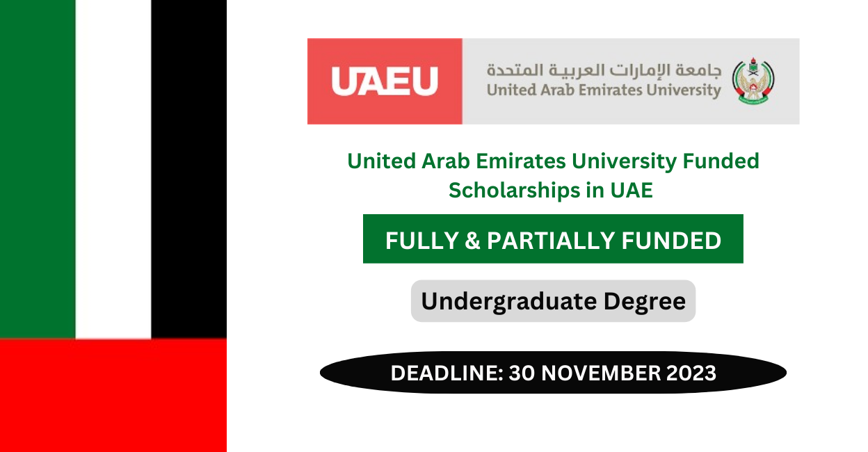Feature image for United Arab Emirates University Funded Scholarships in UAE