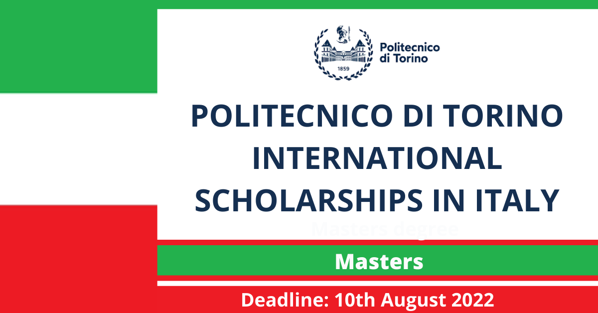 Feature image for Politecnico di Torino International Scholarships in Italy