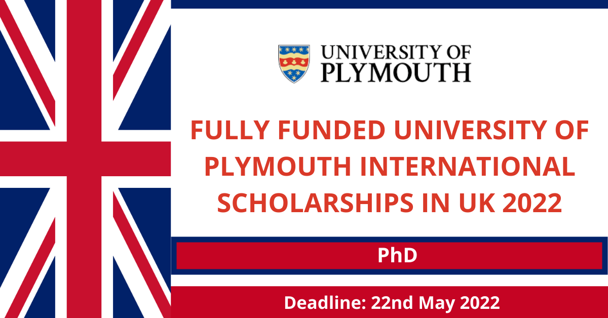 Feature image for Fully Funded University of Plymouth International Scholarships in UK 2022