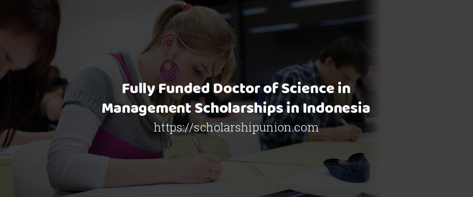 Feature image for Fully Funded Doctor of Science in Management Scholarships in Indonesia