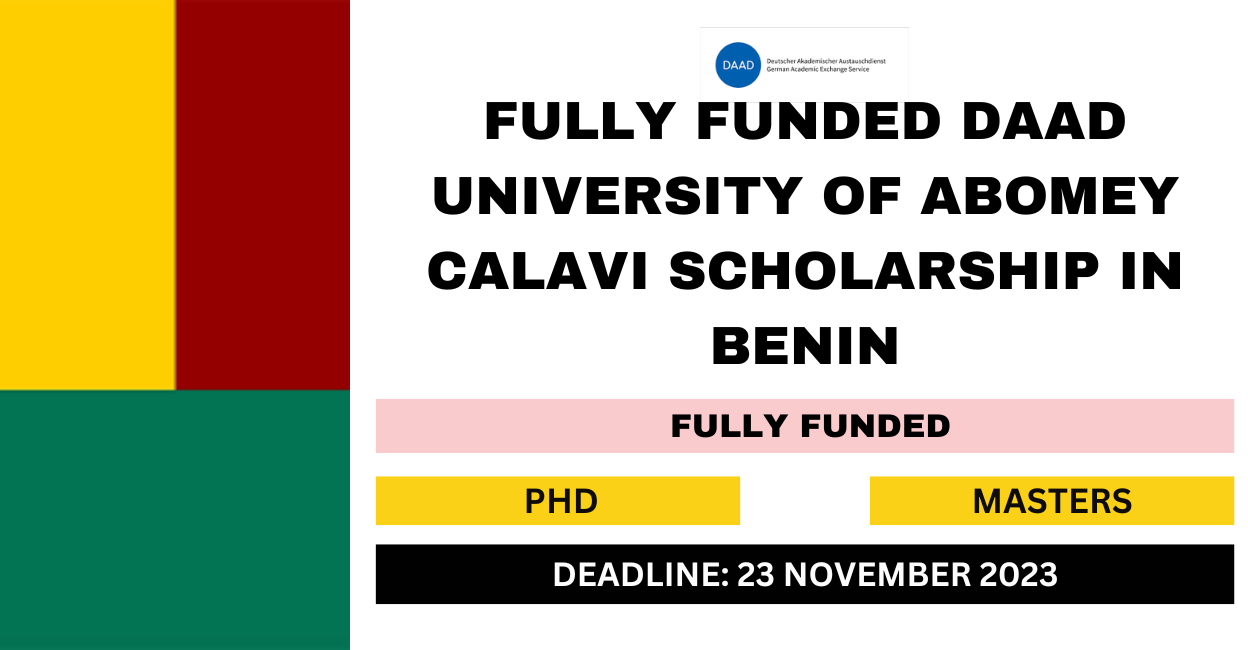 Feature image for Fully Funded DAAD University Of Abomey Calavi Scholarship in Benin 2024