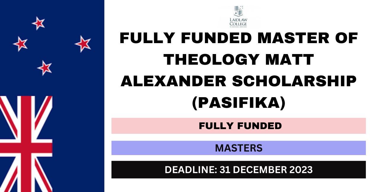 Feature image for Fully Funded Master of Theology Matt Alexander Scholarship (Pasifika)