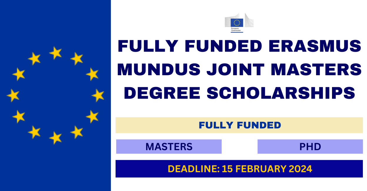 Feature image for Fully Funded Erasmus Mundus Joint Masters Degree Scholarships 2024