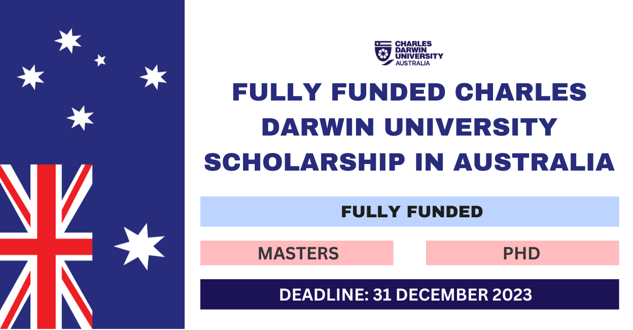 Feature image for Fully Funded Charles Darwin University Scholarship in Australia 2023-24