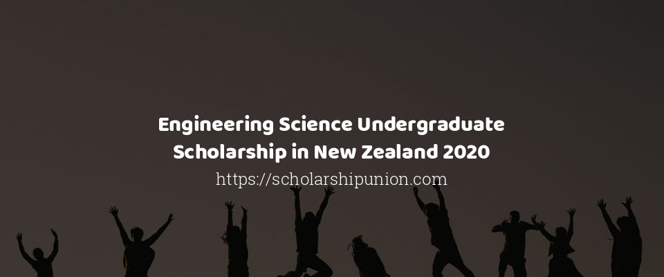 Feature image for Engineering Science Undergraduate Scholarship in New Zealand 2020