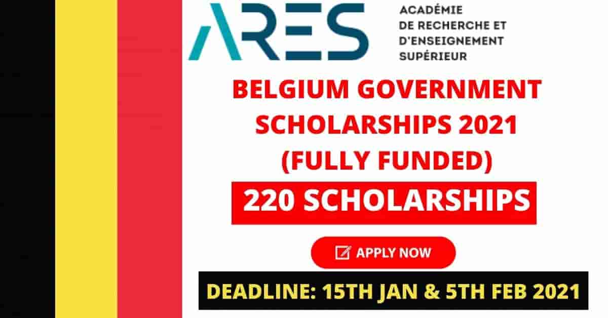 Feature image for Fully Funded Belgium Government Scholarships for International 2021