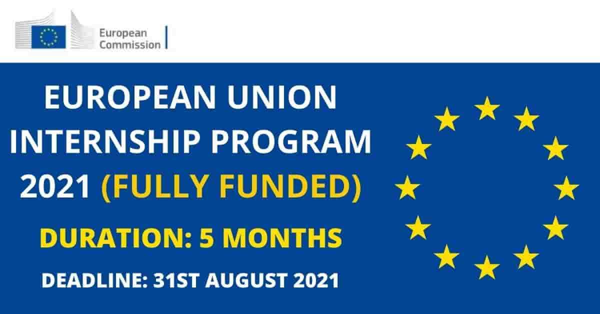 Feature image for Fully Funded European Union Internship Program 2021