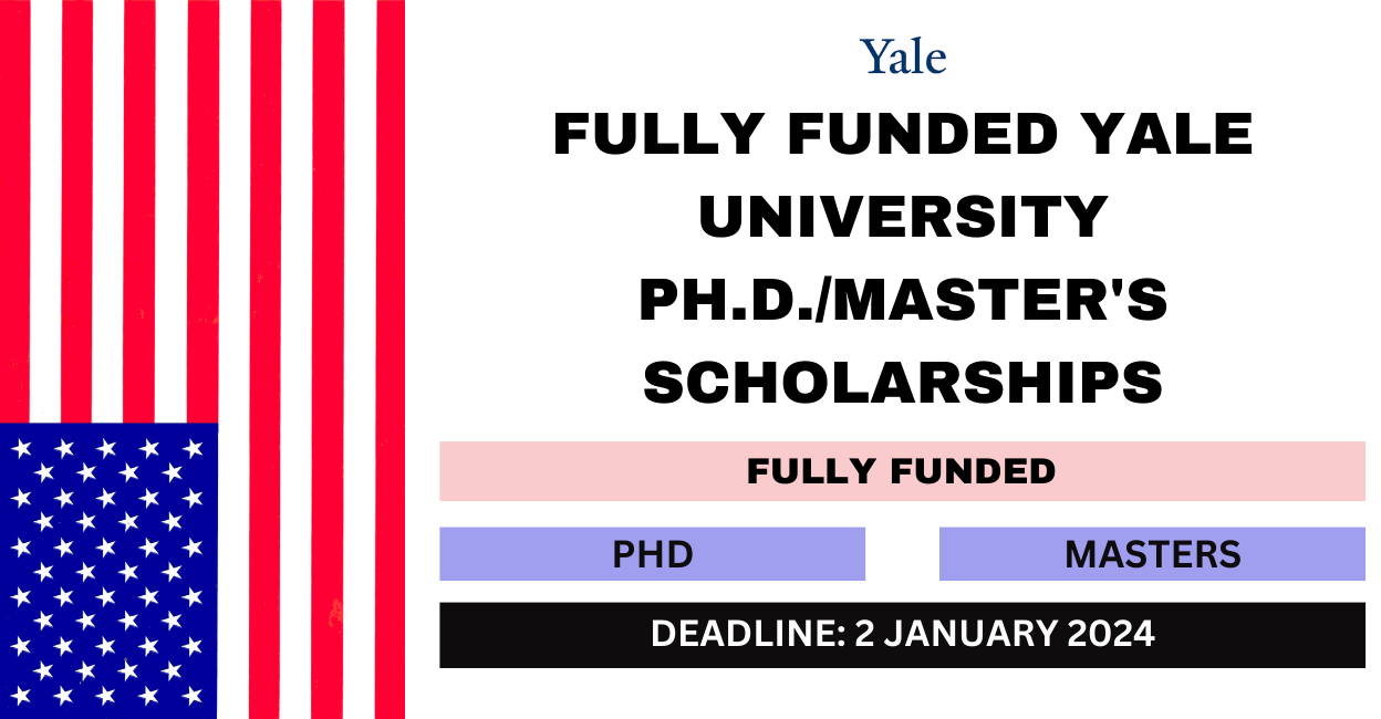 Feature image for Fully Funded Yale University Ph.D./Master's Scholarships 2024