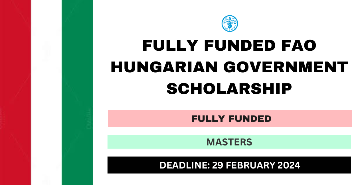 Feature image for Fully Funded FAO Hungarian Government Scholarship 2024-25