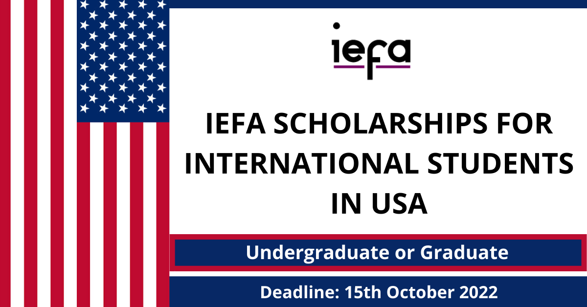 Feature image for IEFA Scholarships for International Students in USA
