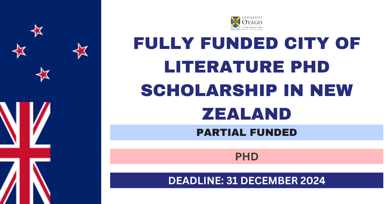 Feature image for Fully Funded City of Literature PhD Scholarship in New Zealand 2024