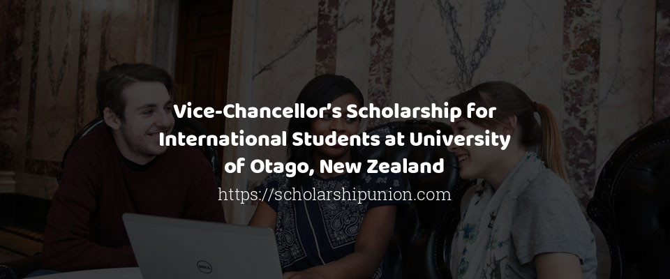 Feature image for Vice-Chancellor’s Scholarship for International Students in New Zealand