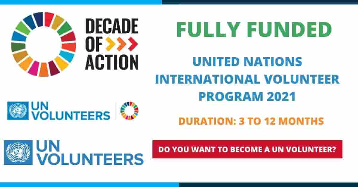 Feature image for Fully Funded UN Volunteers Program 2021