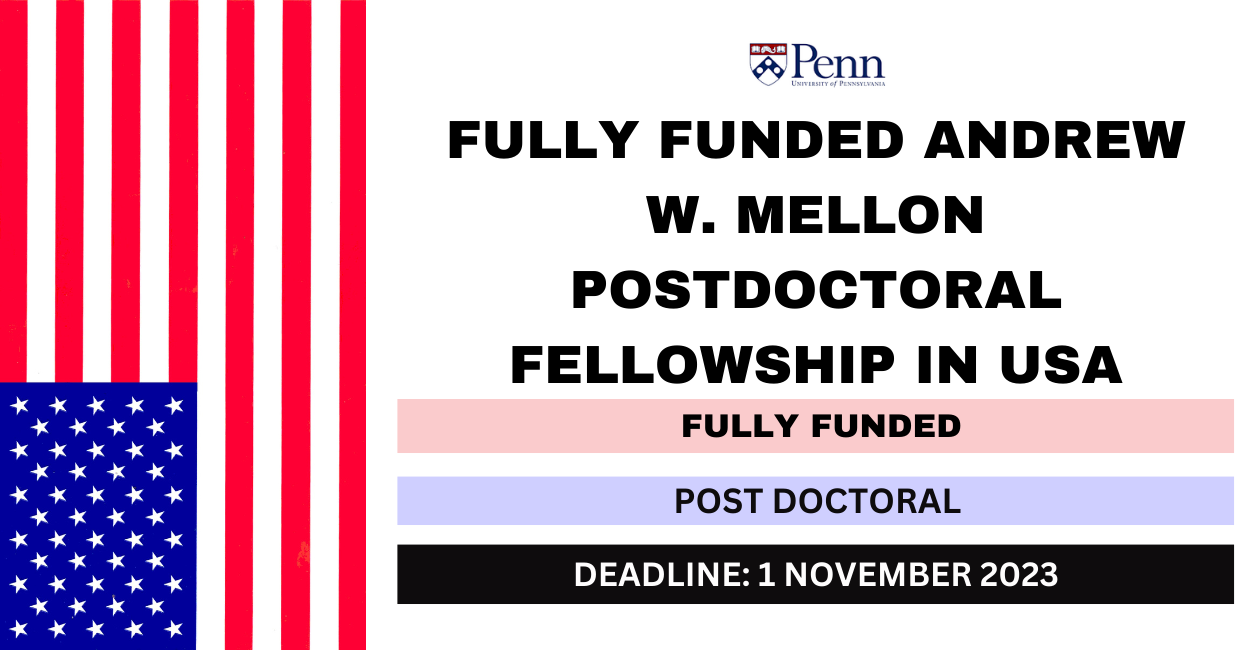 Feature image for Fully Funded Andrew W. Mellon Postdoctoral Fellowship in USA 2024