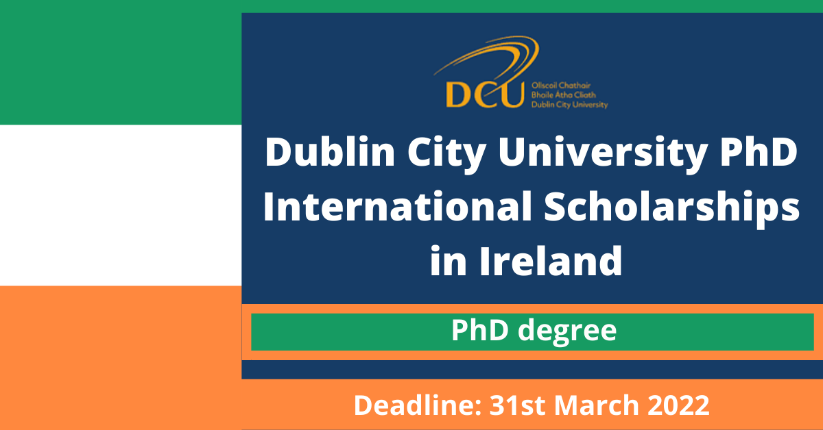 Feature image for Dublin City University PhD International Scholarships in Ireland