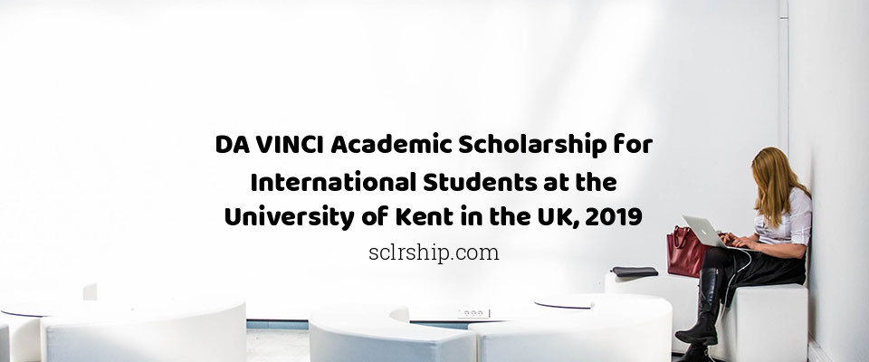 Feature image for DA VINCI Academic Scholarship for International Students at the University of Kent in the UK, 2019