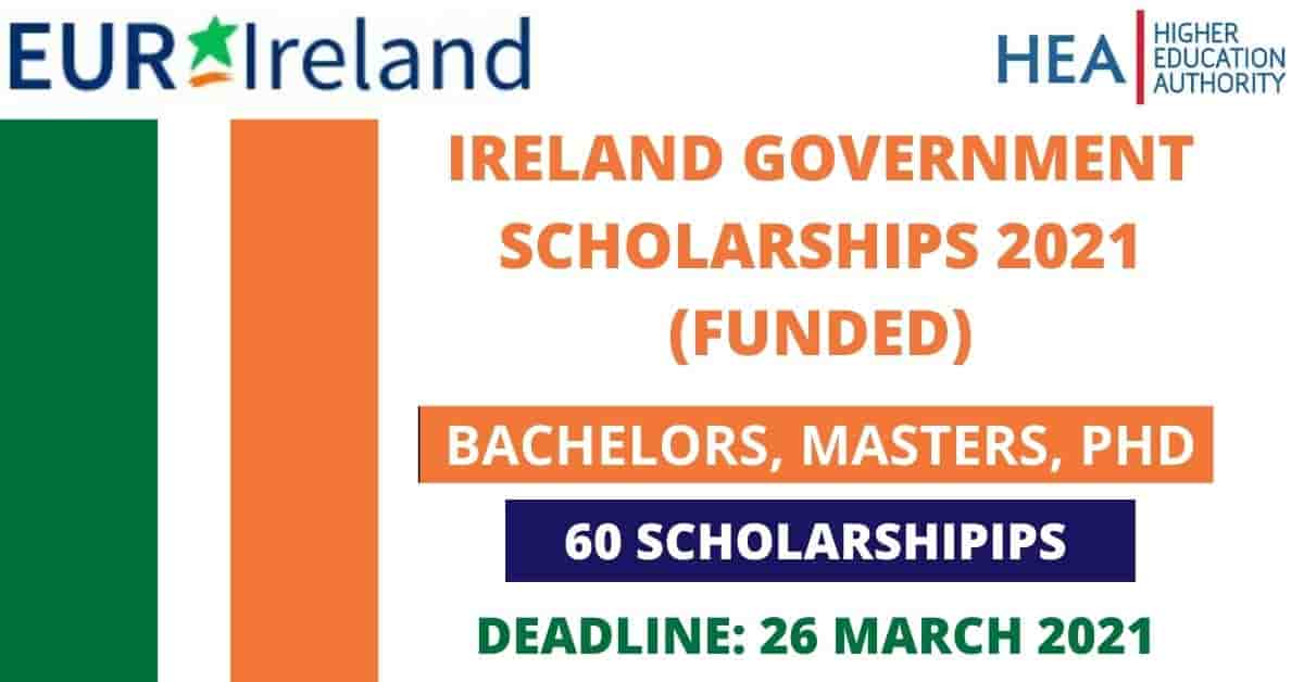 Feature image for Fully Funded Ireland Government Scholarship 2021