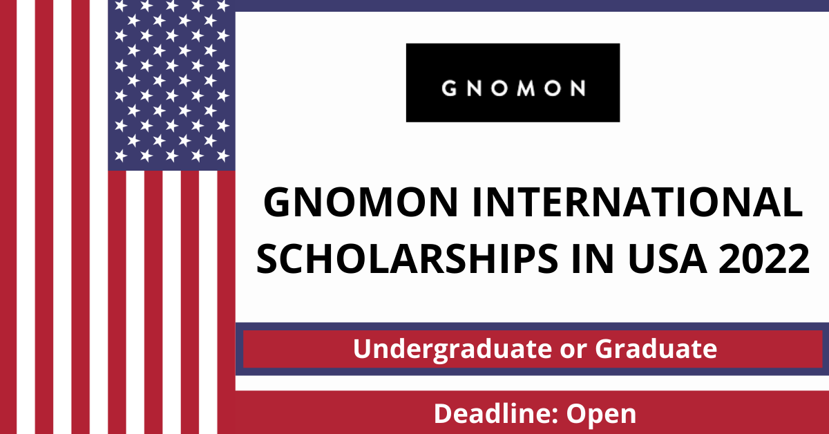 Feature image for Gnomon International Scholarships in USA 2022