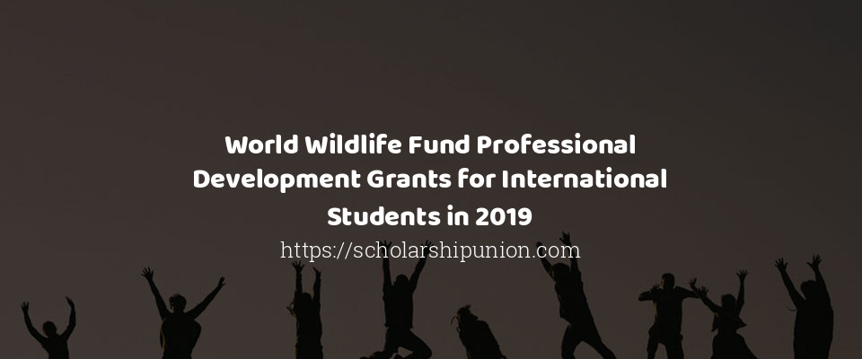 Feature image for World Wildlife Fund Professional Development Grants for International Students in 2019