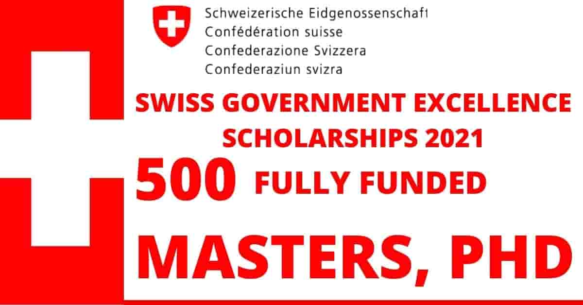 Feature image for Fully Funded Swiss Government Excellence Scholarships 2021-2022