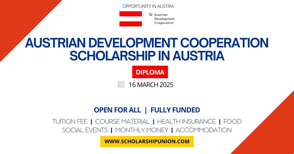 Fully Funded Austrian Development Scholarships 2025-26 in Austria