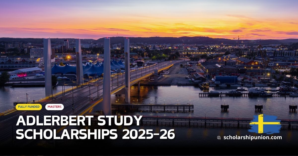 Fully Funded Adlerbert Study Scholarships 2025-26 in Sweden