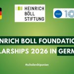Heinrich Boll Foundation Scholarships 2026