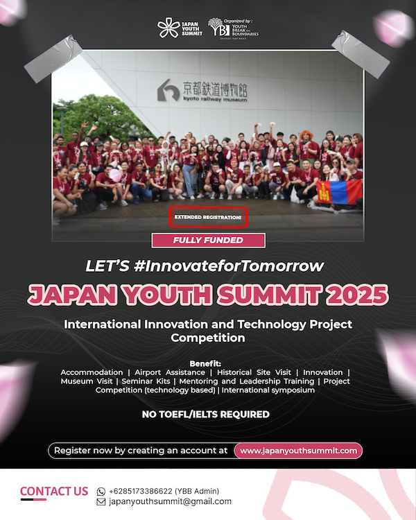YBB Japan Youth Summit 2025 in Osaka | Fully Funded