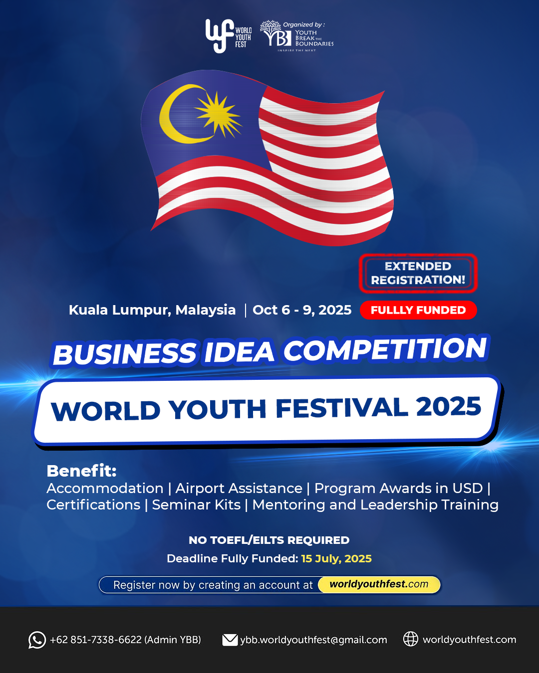 YBB World Youth Festival 2025 in Malaysia | Fully Funded

