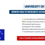 Auckland University Health Research Scholarship 2025 in New Zealand | Fully Funded