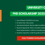 Limerick University PhD Scholarship 2025 in Ireland | Fully Funded