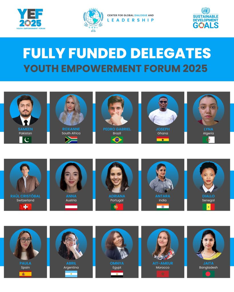 Youth Empowerment Forum 2025 Fully Funded Delegates 1