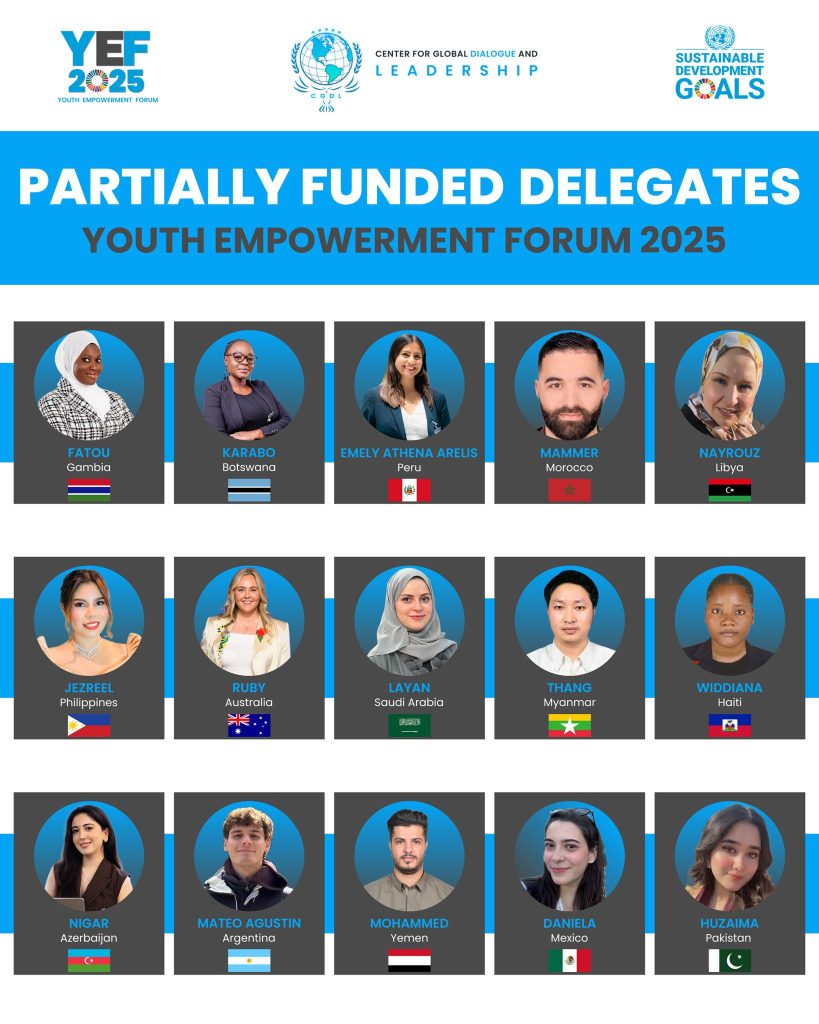 Youth Empowerment Forum 2025 Partially Funded Delegates 1