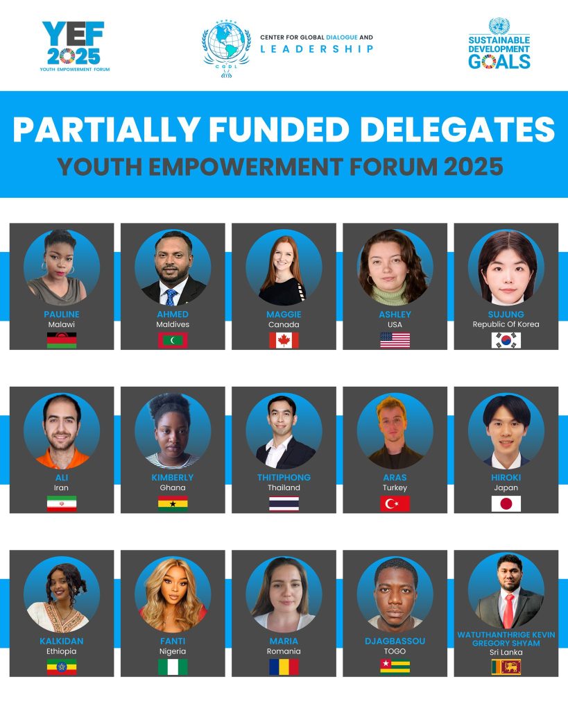 Youth Empowerment Forum 2025 Partially Funded Delegates 2