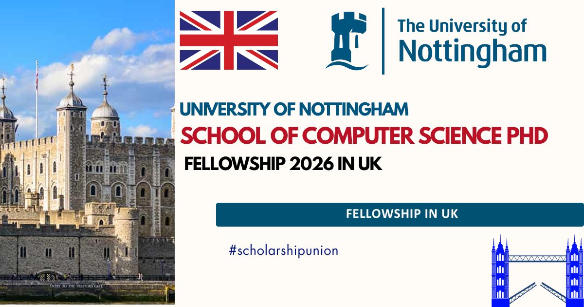 School of Computer Science PhD Fellowship 2026