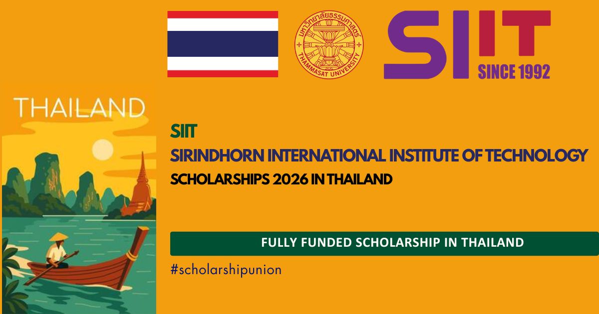 Sirindhorn International Institute of Technology Scholarships 2026