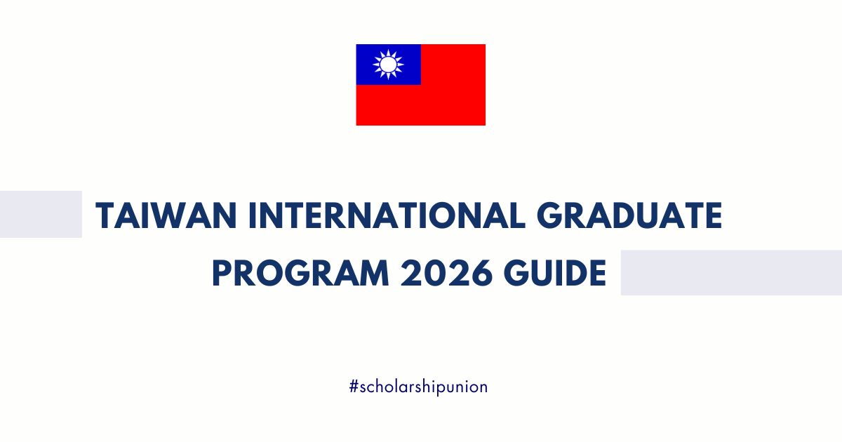 Taiwan International Graduate Program 2026 Guide