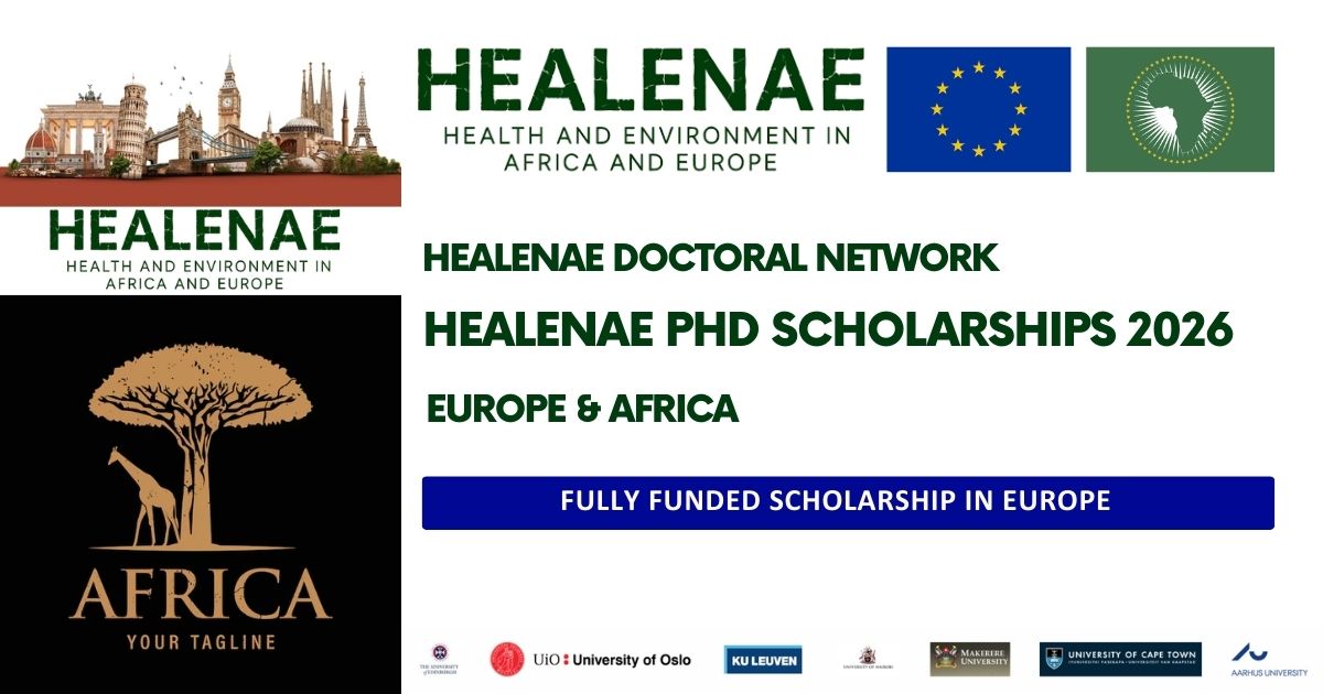 HEALENAE PhD Scholarships 2026 in Europe & Africa | Fully Funded