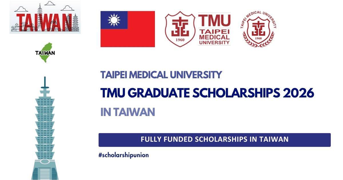 TMU Graduate Scholarships 2026 in Taiwan