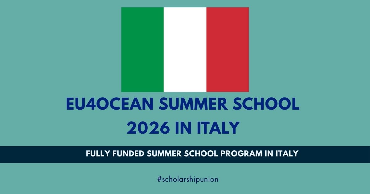 EU4Ocean Summer School 2026 in Italy | Fully Funded