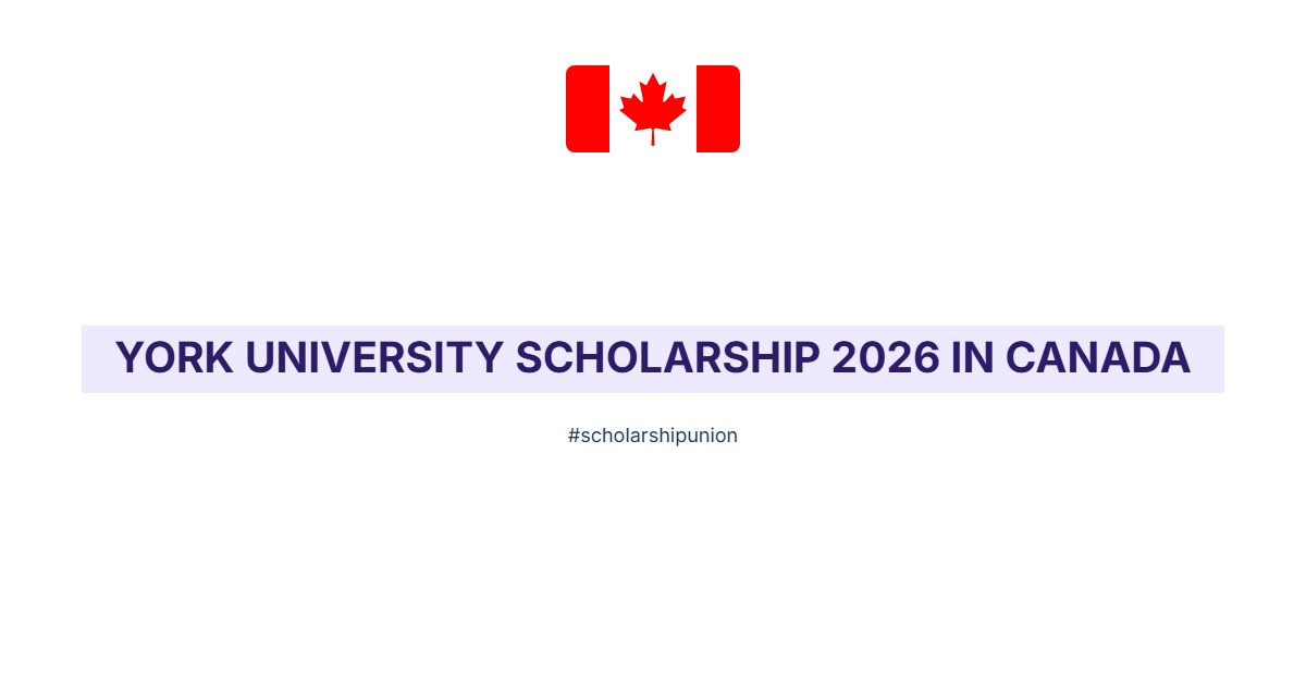 York University Scholarship 2026 in Canada